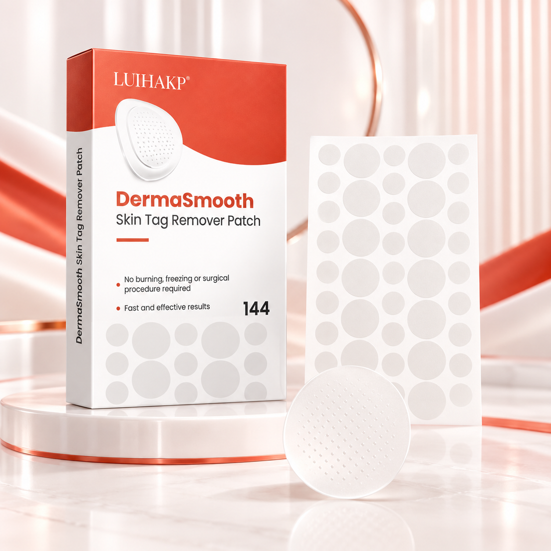 DermaSmooth Skin Tag Remover Patch – 144 Patches