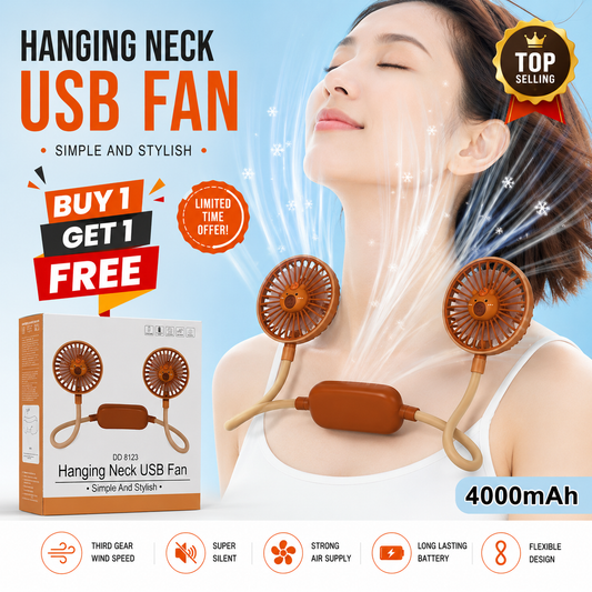 USB Rechargeable Neck Fan