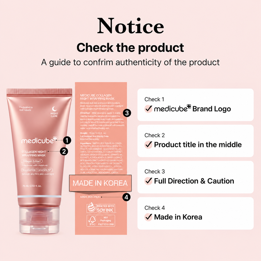 Medicube Collagen Night Wrapping Mask ( 75ml )